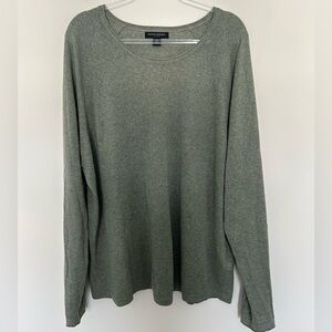 Banana Republic Silk Linen Lightweight Sweater Size XL Green